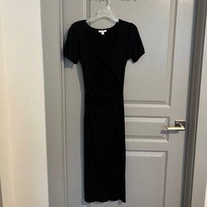 TopShop Black Midi Dress
